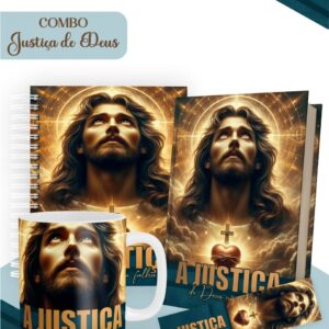 combo justica de deus encadernacao infantil