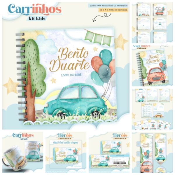 Combo Kids Carrinhos - Arquivo Digital