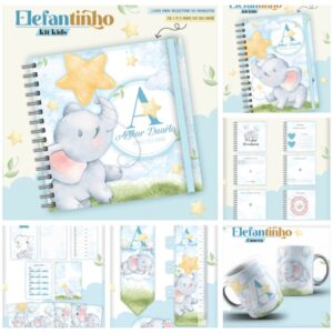 Combo Kids Elefantinho Menino - Arquivo Digital