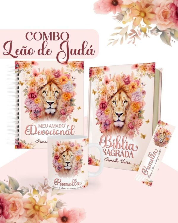 Combo Leão de Judá Rosa - Encadernação - Imagem 2