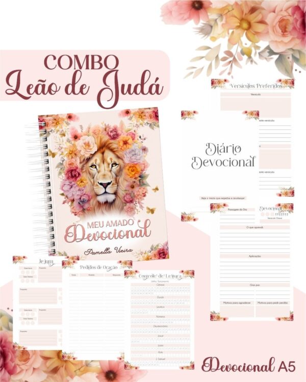 Combo Leão de Judá Rosa - Encadernação - Imagem 5