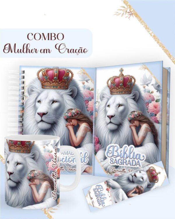 Combo Mulher em Oração - Encadernação