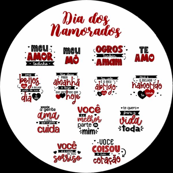 Combo Lettering Dia dos Namorados - Arquivo Digital - Imagem 5