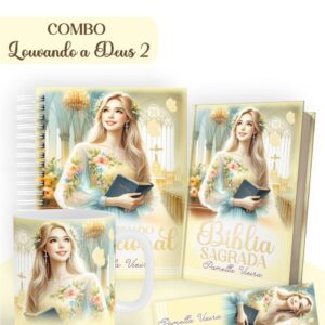combo louvando a deus 2 encadernacao encadernacao religiosa