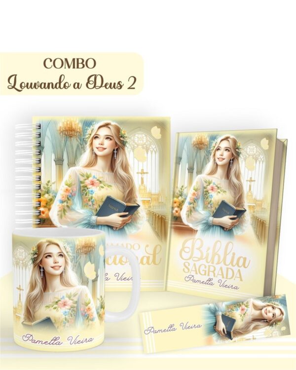 Combo Louvando a Deus 2 - Encadernação