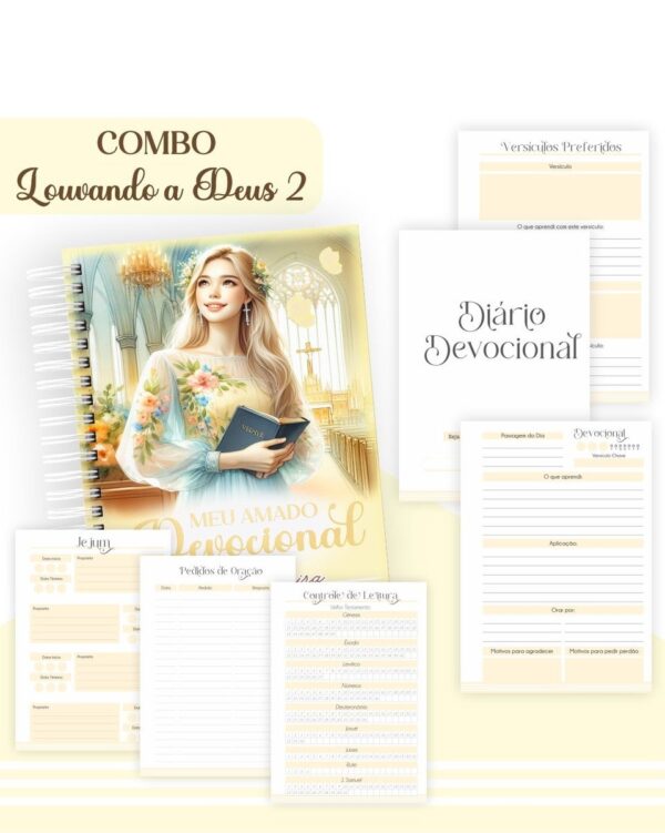 Combo Louvando a Deus 2 - Encadernação - Imagem 2