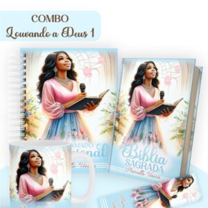 combo louvando a deus encadernacao arte digital