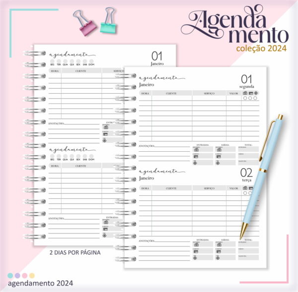 Combo Miolos Agendamentos 2024 - Arquivo Digital