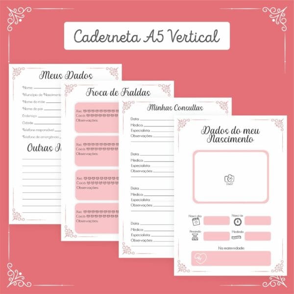 Combo Miolos Neutros Cadernetas Vacina - Arquivo Digital