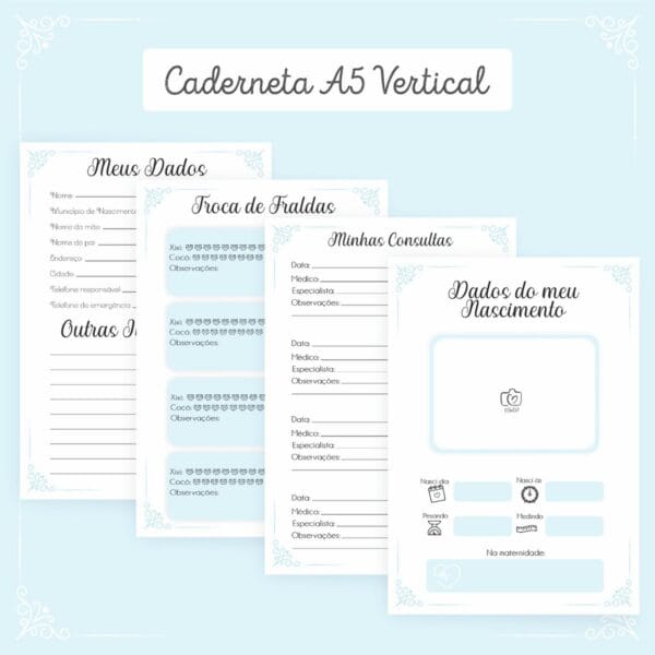 Combo Miolos Neutros Cadernetas Vacina - Arquivo Digital
