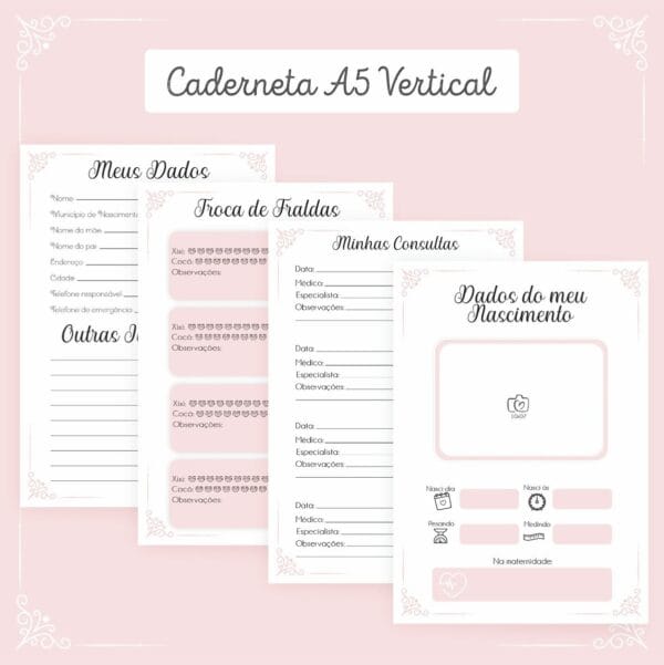 Combo Miolos Neutros Cadernetas Vacina - Arquivo Digital