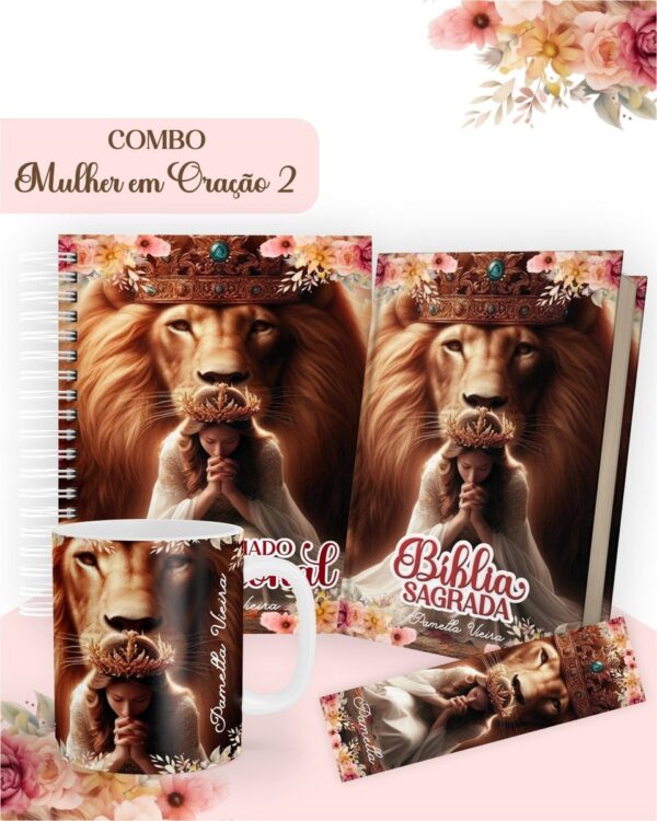 Combo Mulher em Oração 2 - Encadernação