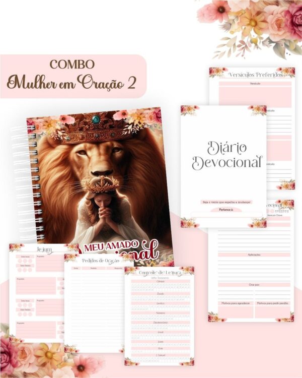 Combo Mulher em Oração 2 - Encadernação - Imagem 2