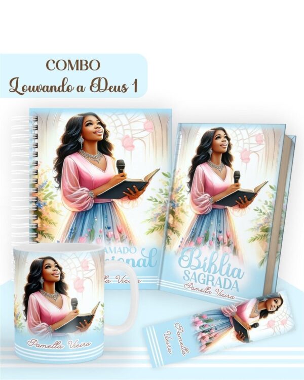 Combo Mulher Louvando a Deus 1 - Encadernação