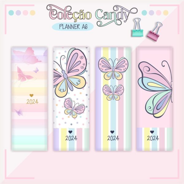 Combo Planners Candy A6 - Arquivo Digital