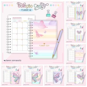 Combo Planners Candy A6 - Arquivo Digital