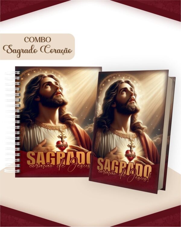 Combo Sagrado Coração Masculino - Encadernação - Imagem 3