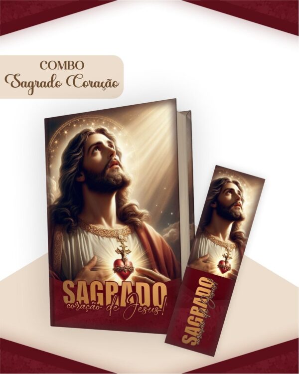 Combo Sagrado Coração Masculino - Encadernação - Imagem 4