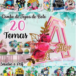 combo topos de bolos especiais arquivo digital arquivo de corte 1