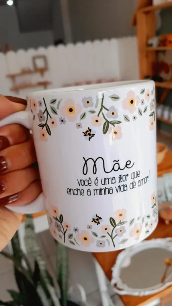 Conjunto de Designs para Canecas - Dia das Mães em PNG