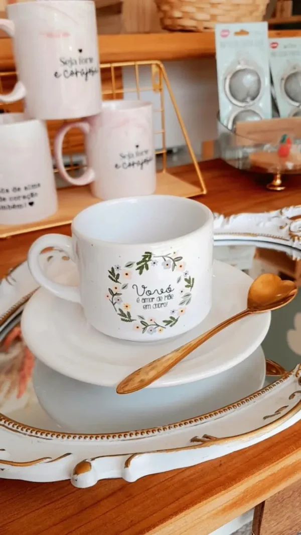 Conjunto de Designs para Canecas - Dia das Mães em PNG
