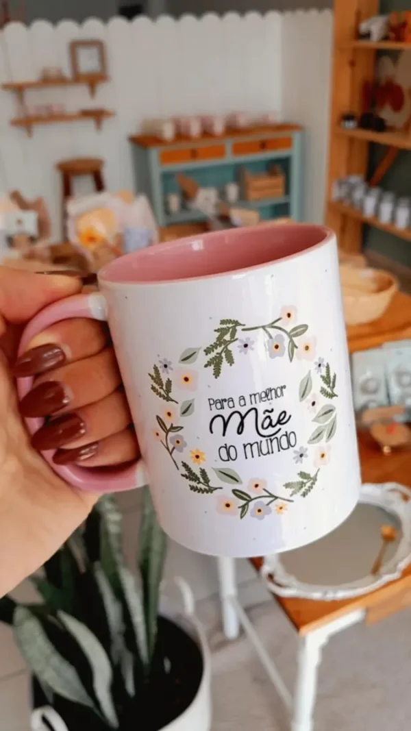 Conjunto de Designs para Canecas - Dia das Mães em PNG