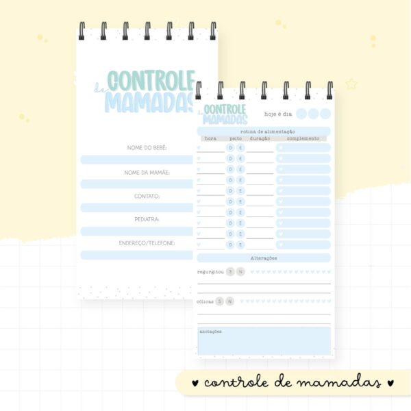 Controle De Mamadas 11x21 - Arquivo Digital