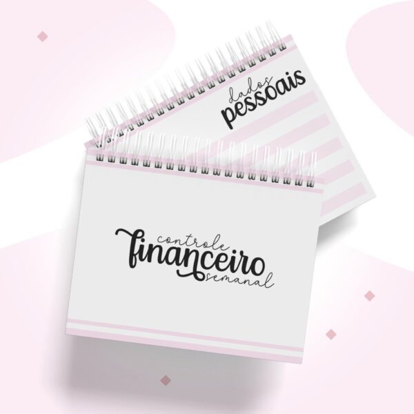 Controle Financeiro Semanal Feminino A6 - Arquivo Digital