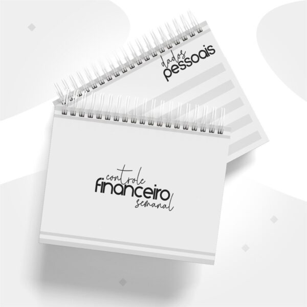 Controle Financeiro Semanal Masculino A6 - Arquivo Digital