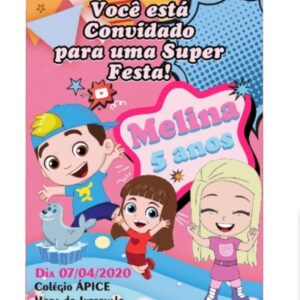 convite luccas neto e gi arquivo digital digital