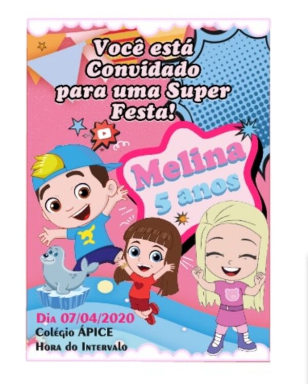 Convite Luccas Neto e GI - Arquivo Digital