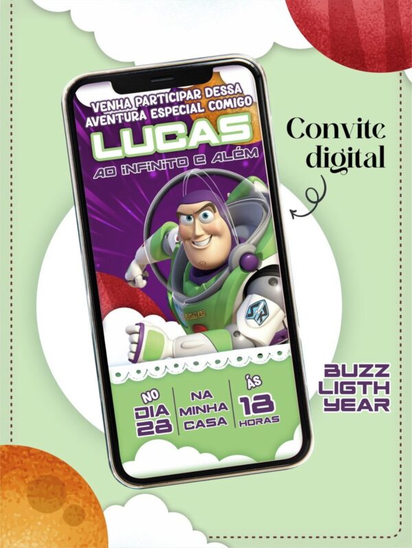 Convites Digitais Infantil - Arquivo Digital