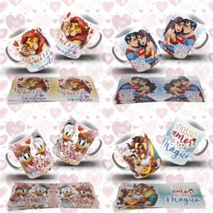 Criações Temáticas de Amor para Canecas - Arquivos JPG