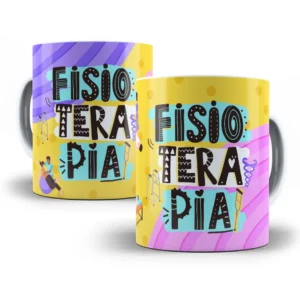 Design Caneca Colorida para Profissionais da Fisioterapia