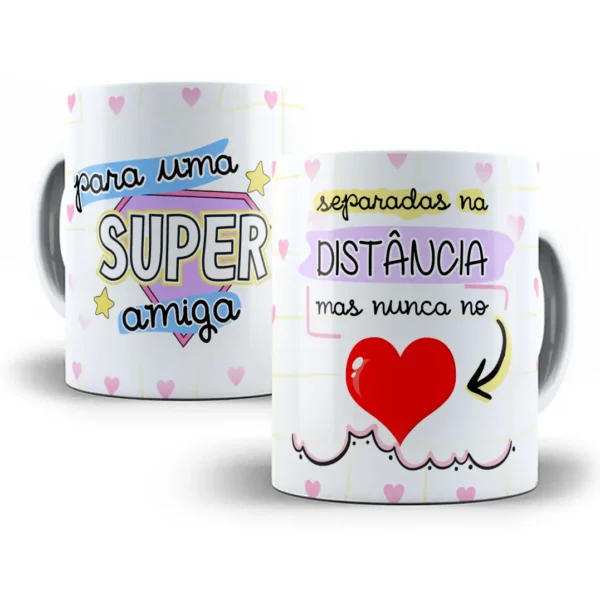 Design Caneca Com Tema Amizade Eterna