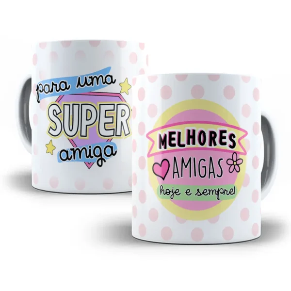 Design Caneca Gratidão e Amizade Para Melhor Amiga