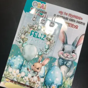 Design Digital Kit Pascoa Para Cartao E Capa De Bloco Mini 4