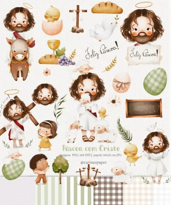 Design Pascoa Religiosa Em Aquarela Para Artigos Digitais 2