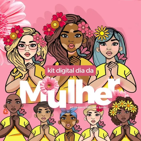 Designs Originais Em Png Para Personalizar No Dia Da Mulher 3