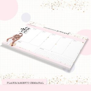 desk planner semanal colecao comece arquivo digital encadernacao geral