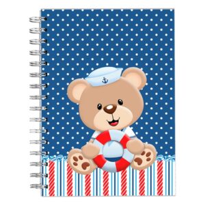 diario de creche ursinho marinheiro menino arquivo digital personalizacao 2