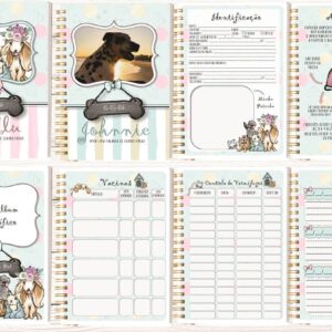 diario planner pet arquivo digital papel e scrapbook