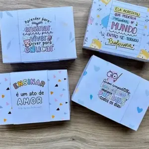 Download Kit Caixa com Tag para Presente de Professores