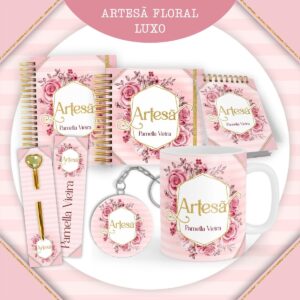 Encadernação Artesã Floral 2024 - Arquivo Digital