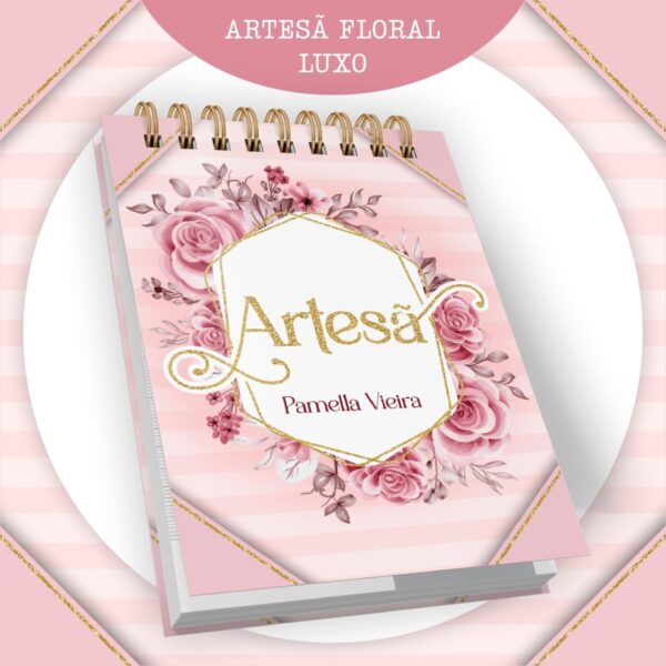 Encadernação Artesã Floral 2024 - Arquivo Digital