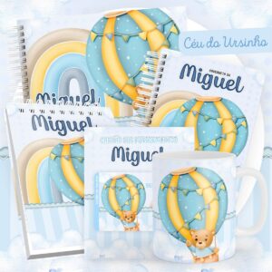 encadernacao baby ceu do ursinho arquivo digital papel e scrapbook