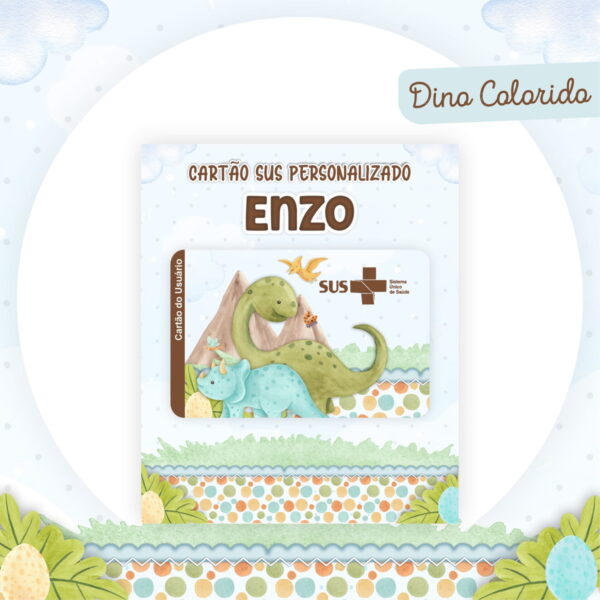Encadernação Baby Dino Colorido - Arquivo Digital - Imagem 4