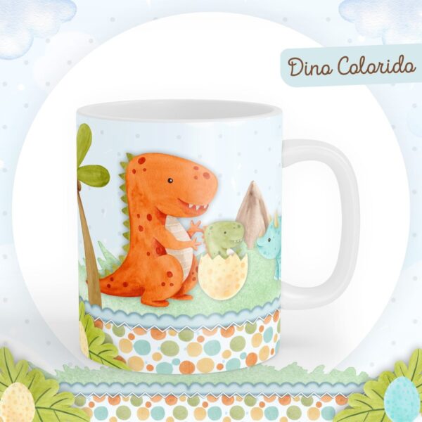 Encadernação Baby Dino Colorido - Arquivo Digital - Imagem 2
