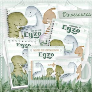 Encadernação Baby Dinossauros - Arquivo Digital