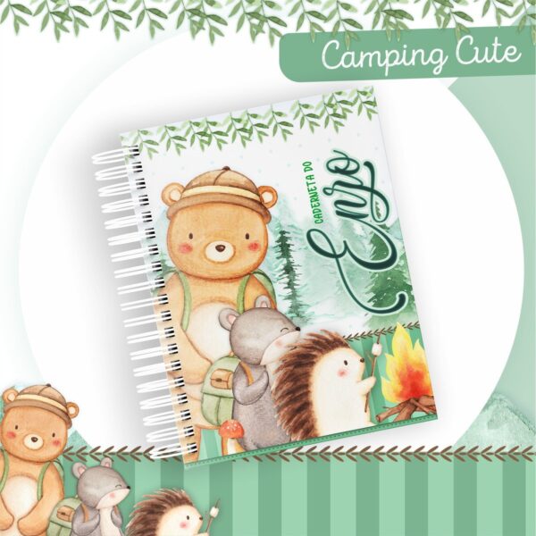 Encadernação Bebê Camping Cute - Arquivo Digital
